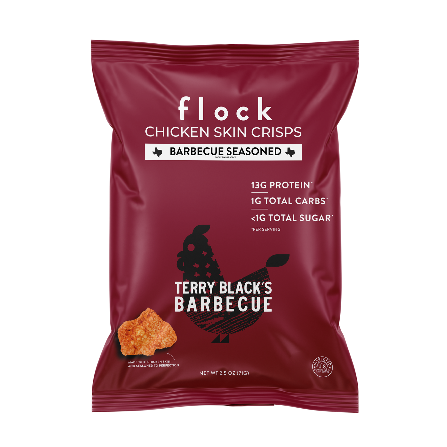 Terry Black's XL Flock Chicken Skin Crisps (2.5 OZ Bags)