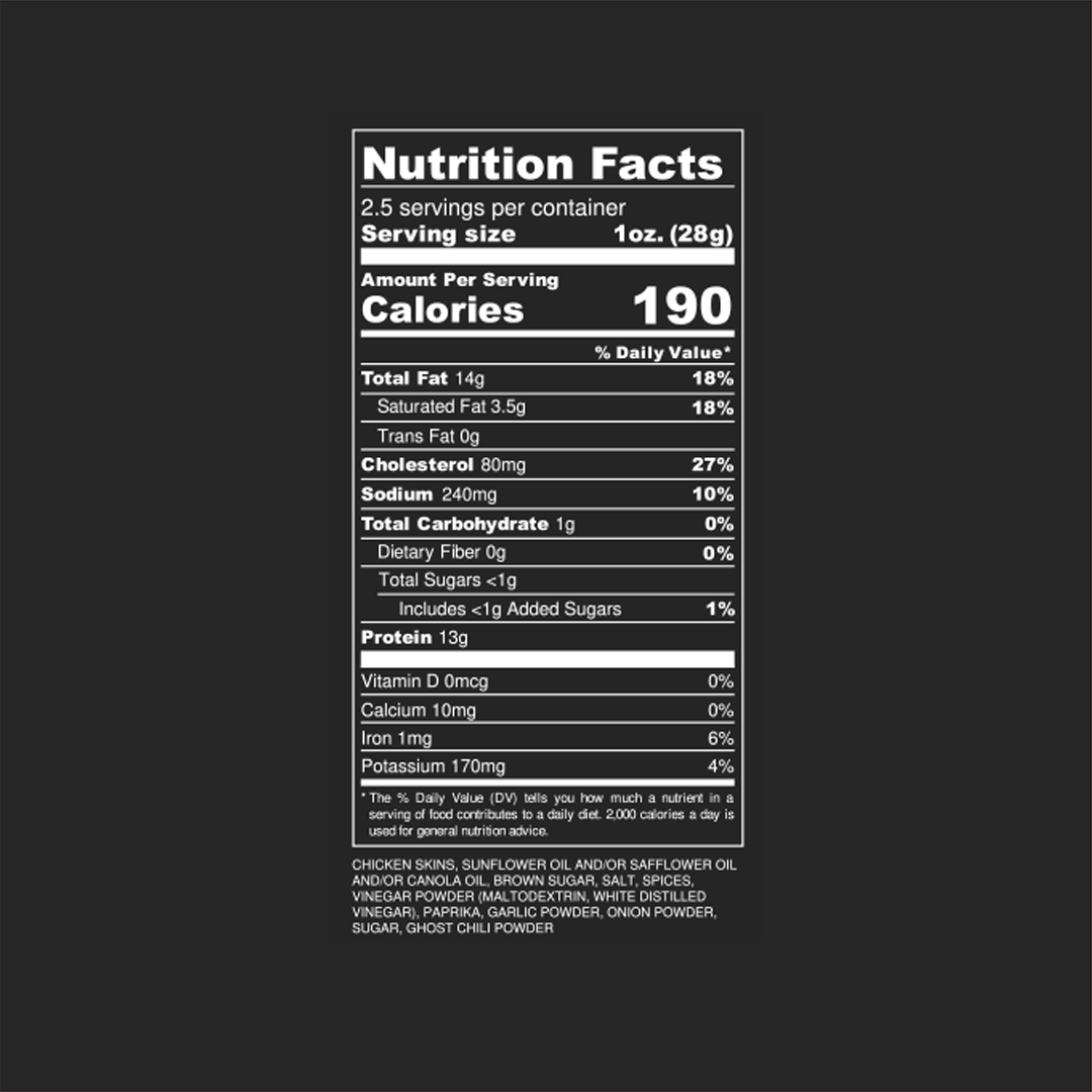 Hattie B's Flock Chicken Skin Crisps (2.5 OZ Bags)