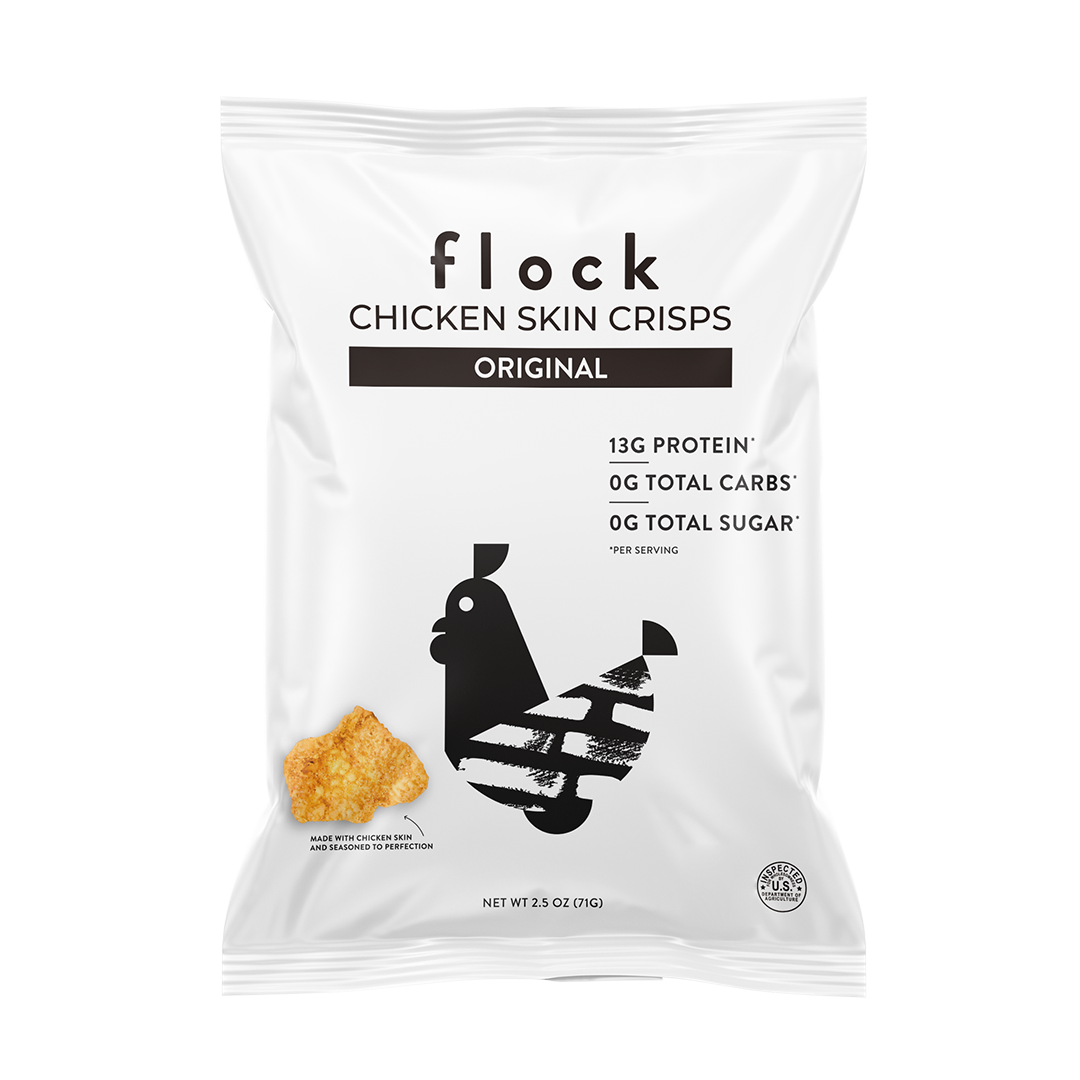 XL Flock Chicken Skin Crisps (2.5 OZ Bags)