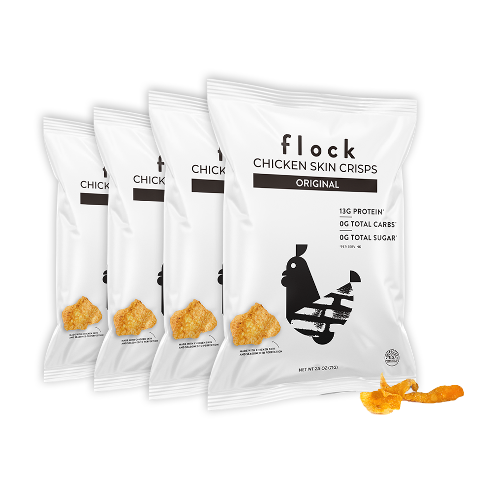 XL Flock Chicken Skin Crisps (2.5 OZ Bags)